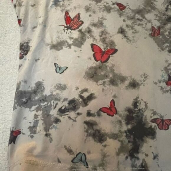 Medium Belle du Jour lightweight sleeveless hoodie w/‘Monarch butterflies - Picture 6 of 10